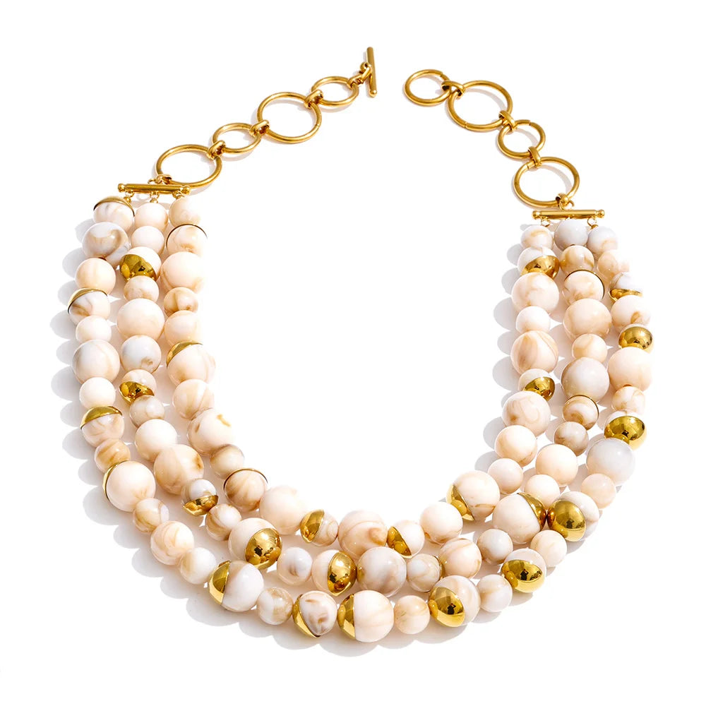 Layered Pearl-Accent Necklace or Earrings | Choose Your Design