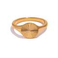 Sculptural Geometric Ring | Gold-Tone
