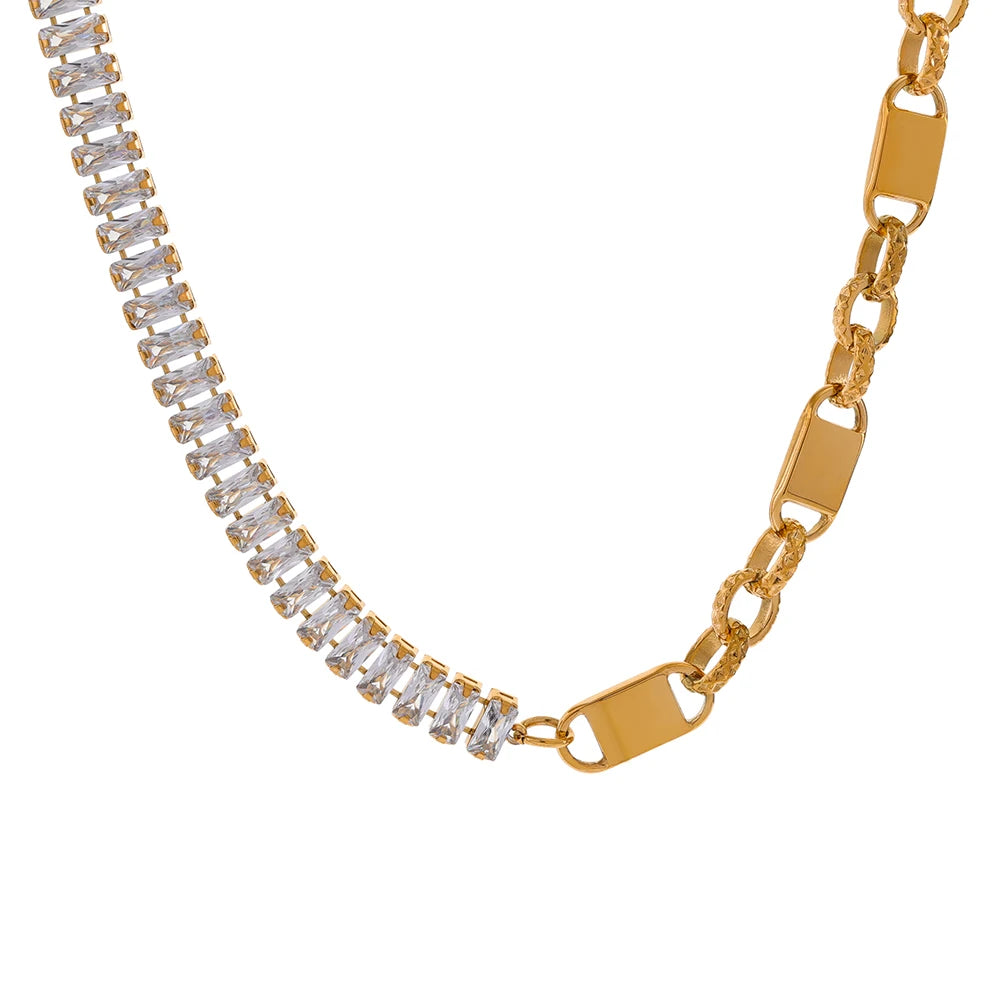 Cubic Zirconia Link Necklace or Bracelet | Choice of Designs