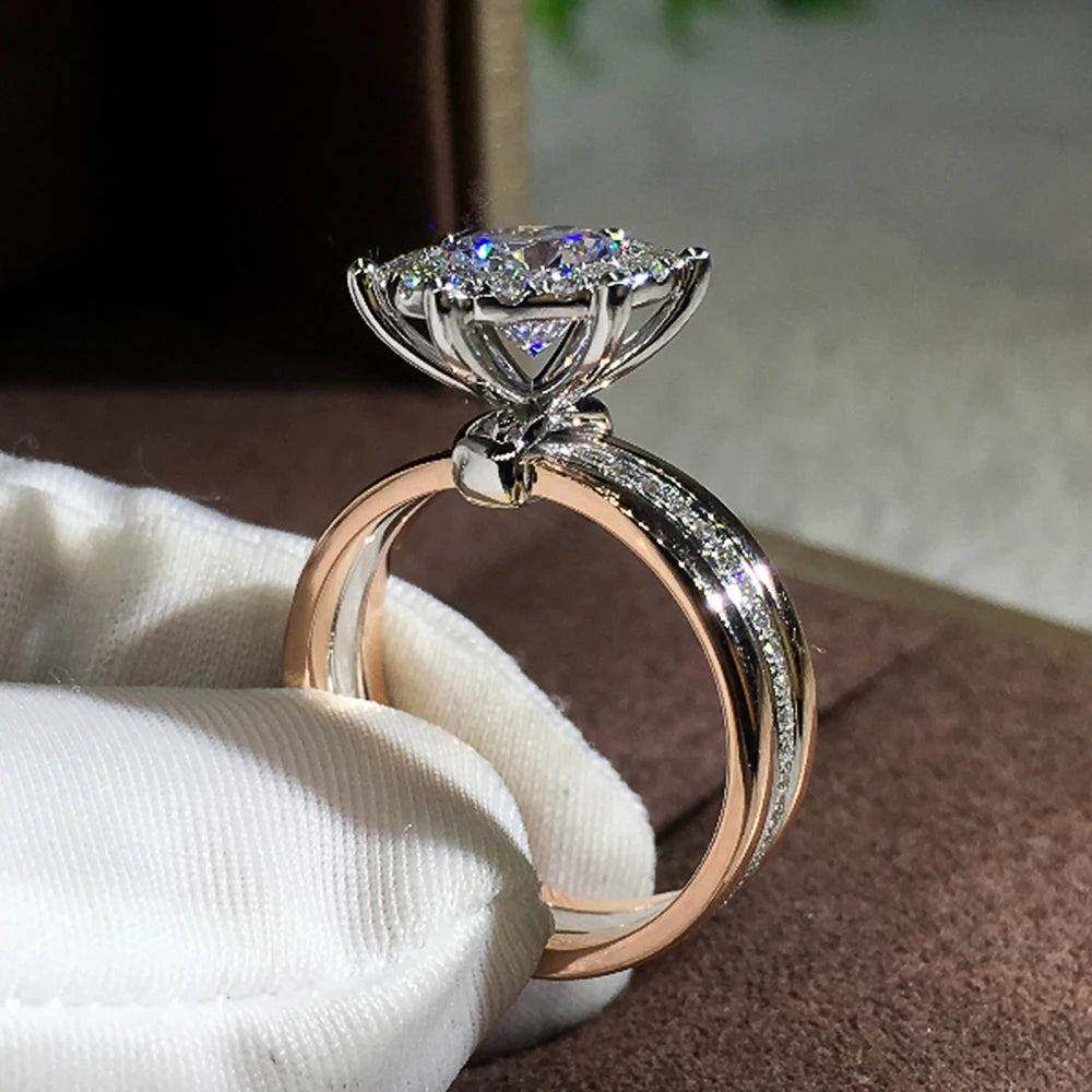 Classic Four-Prong Cubic Zirconia Ring