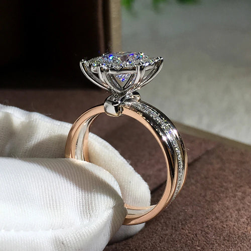 Classic Four-Prong Cubic Zirconia Ring