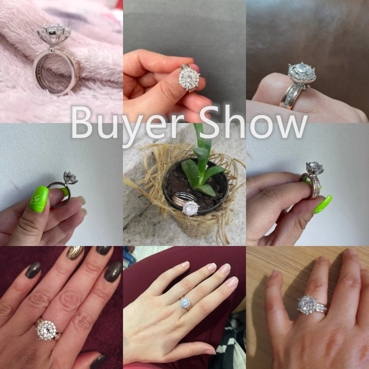 Classic Four-Prong Cubic Zirconia Ring