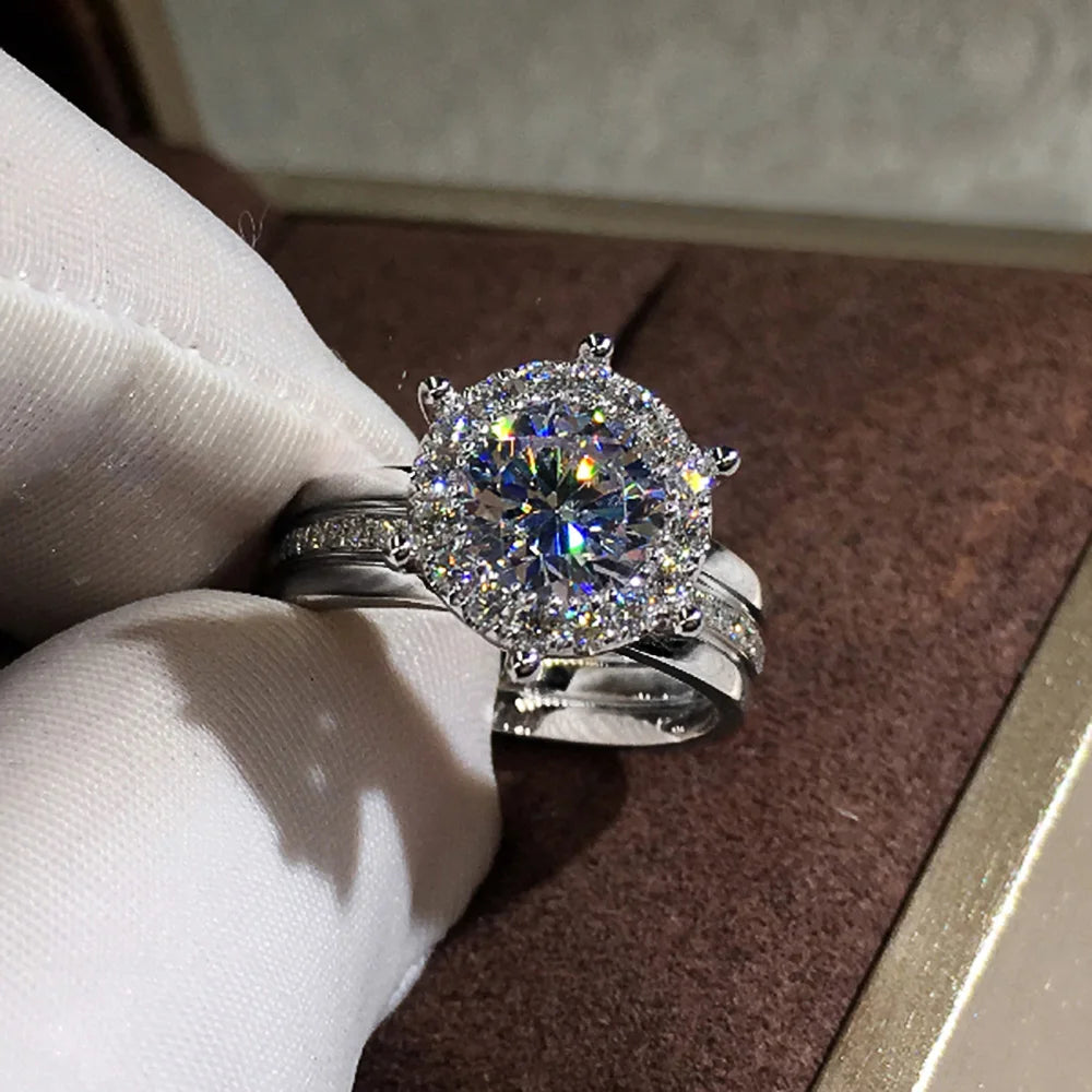 Classic Four-Prong Cubic Zirconia Ring