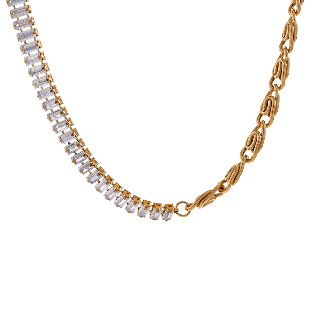 Cubic Zirconia Link Necklace or Bracelet | Choice of Designs