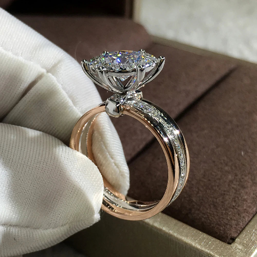 Classic Four-Prong Cubic Zirconia Ring
