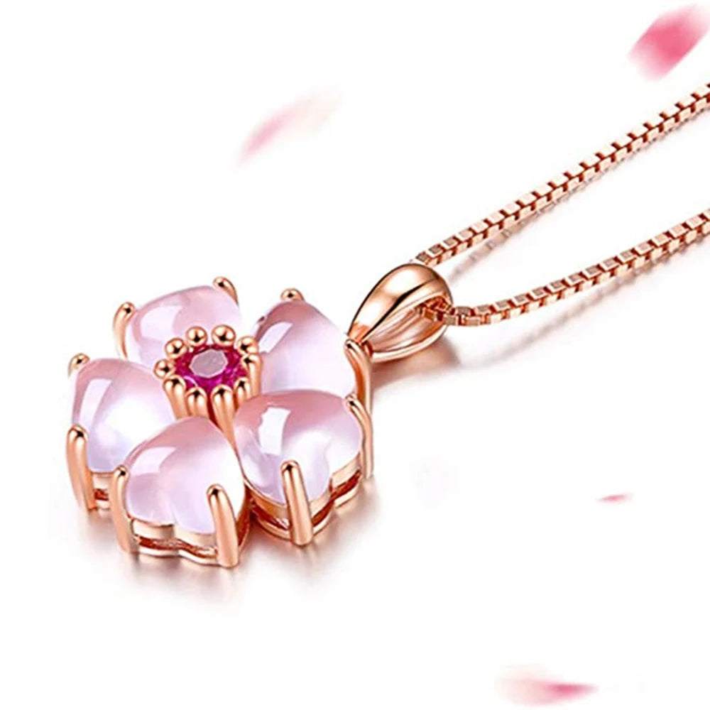Delicate Floral Pendant Necklace