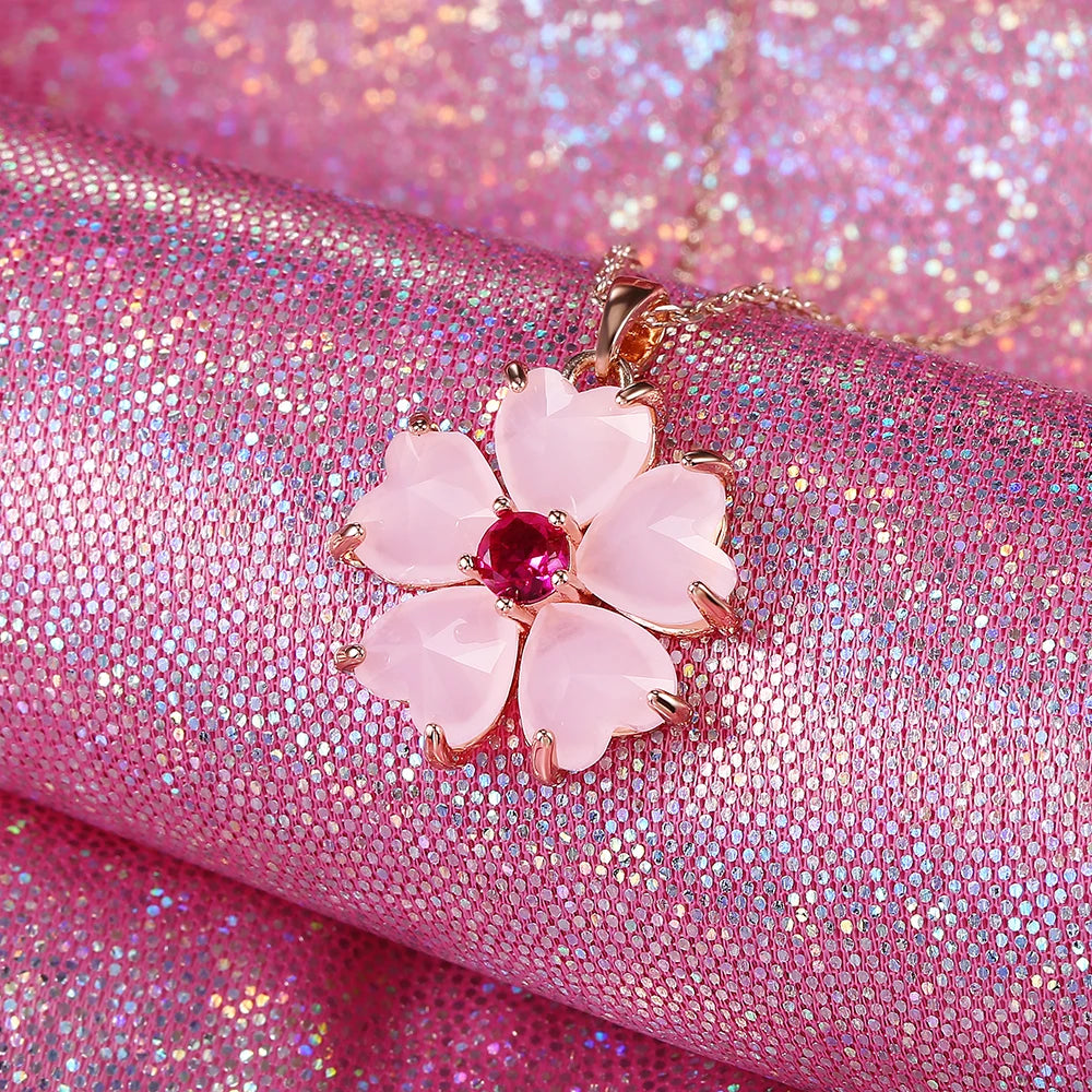 Delicate Floral Pendant Necklace