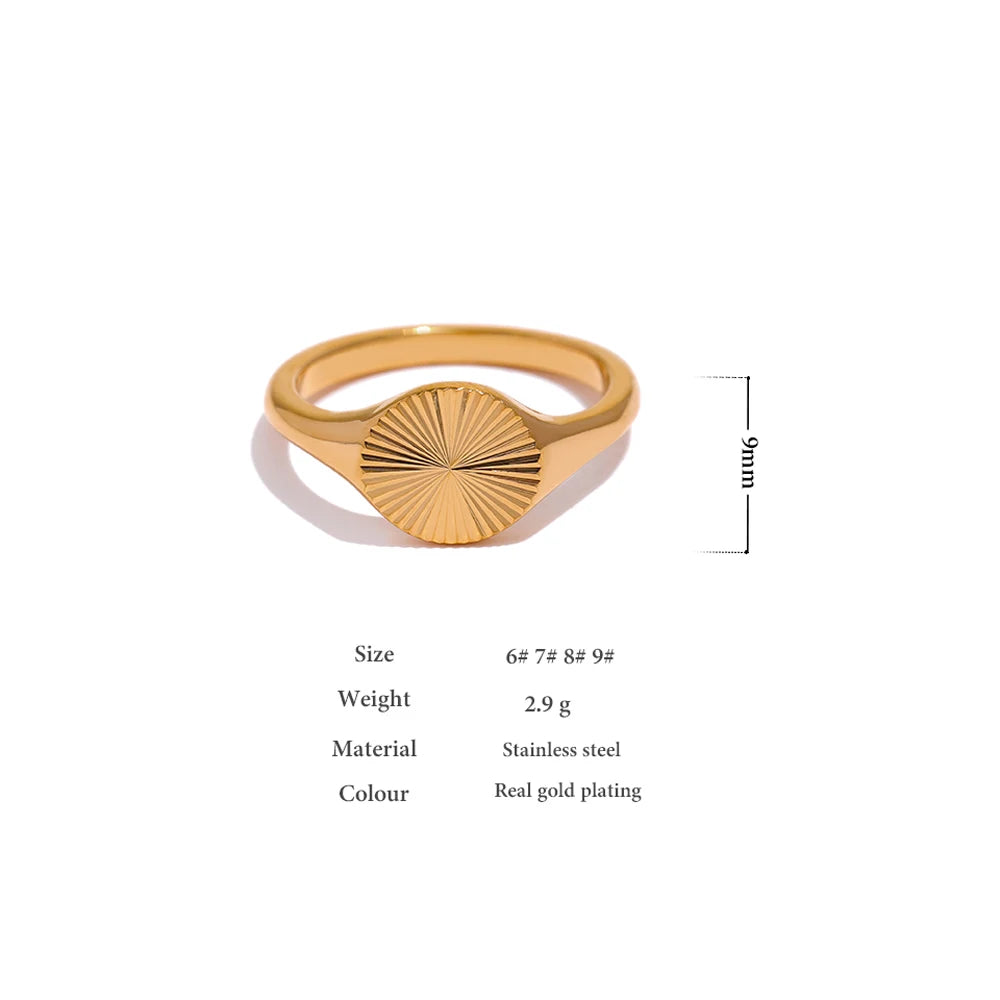 Sculptural Geometric Ring | Gold-Tone