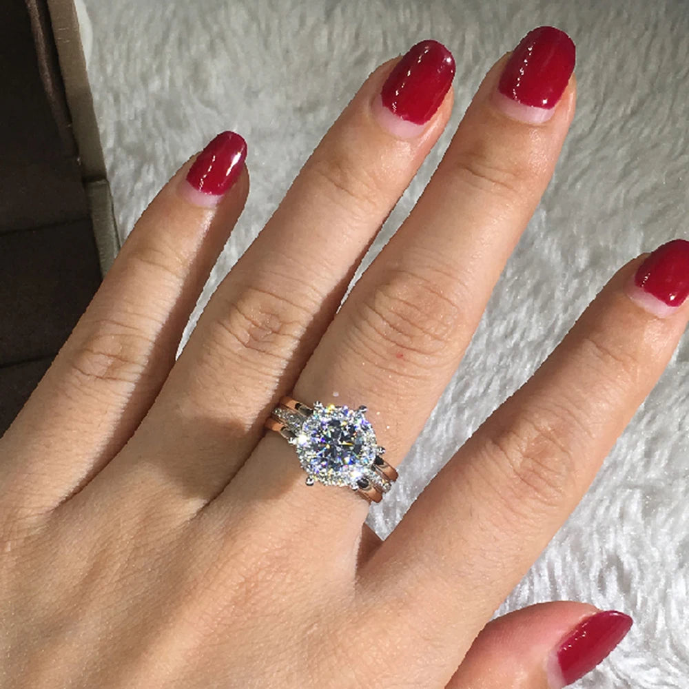 Classic Four-Prong Cubic Zirconia Ring