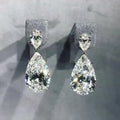 Teardrop Cubic Zirconia Dangle Earrings