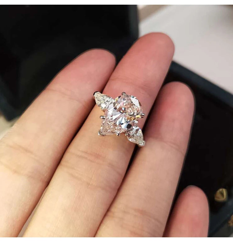 Teardrop Cubic Zirconia Occasion Ring