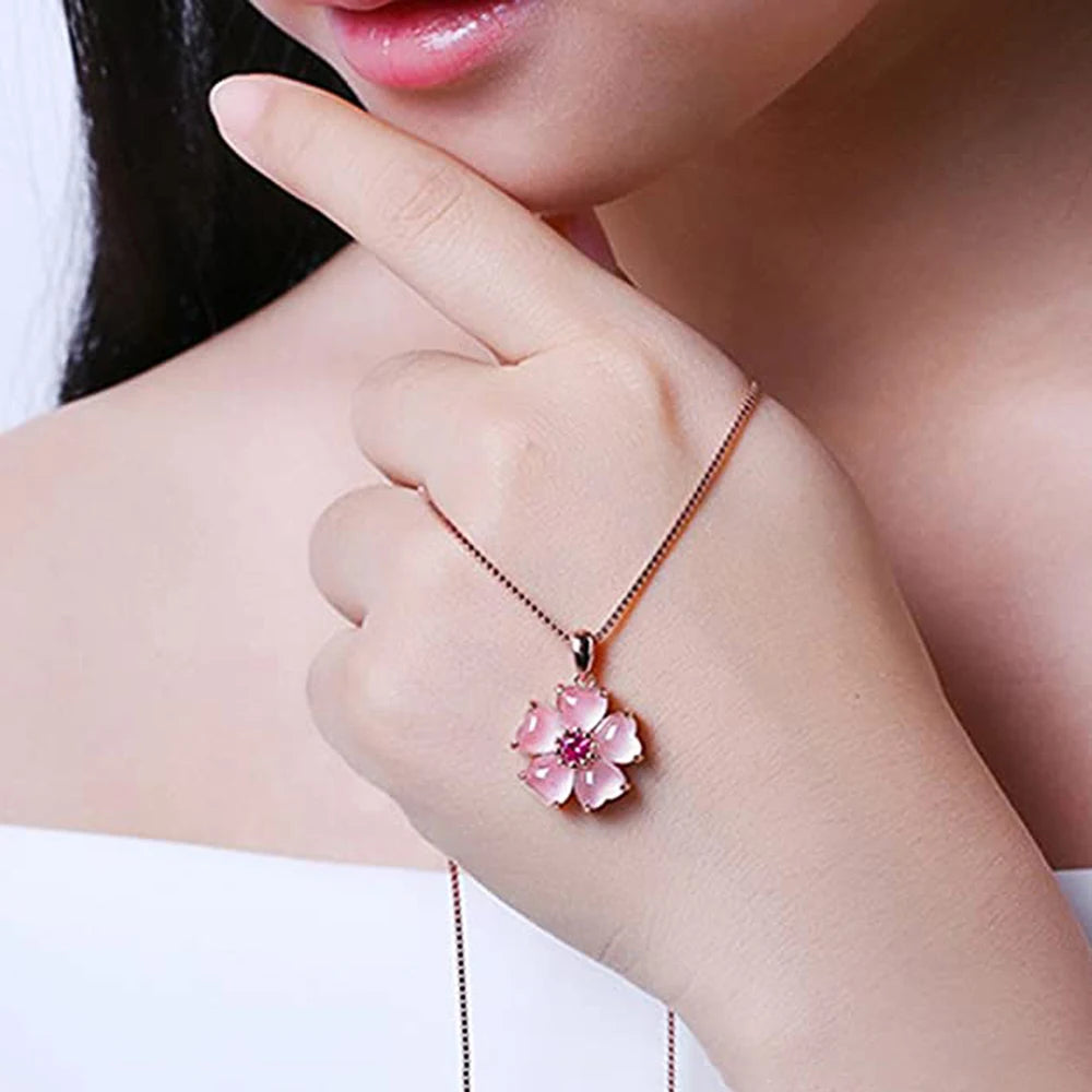 Delicate Floral Pendant Necklace