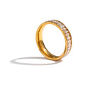Bridal-Inspired Zirconia Ring | Gold-Tone