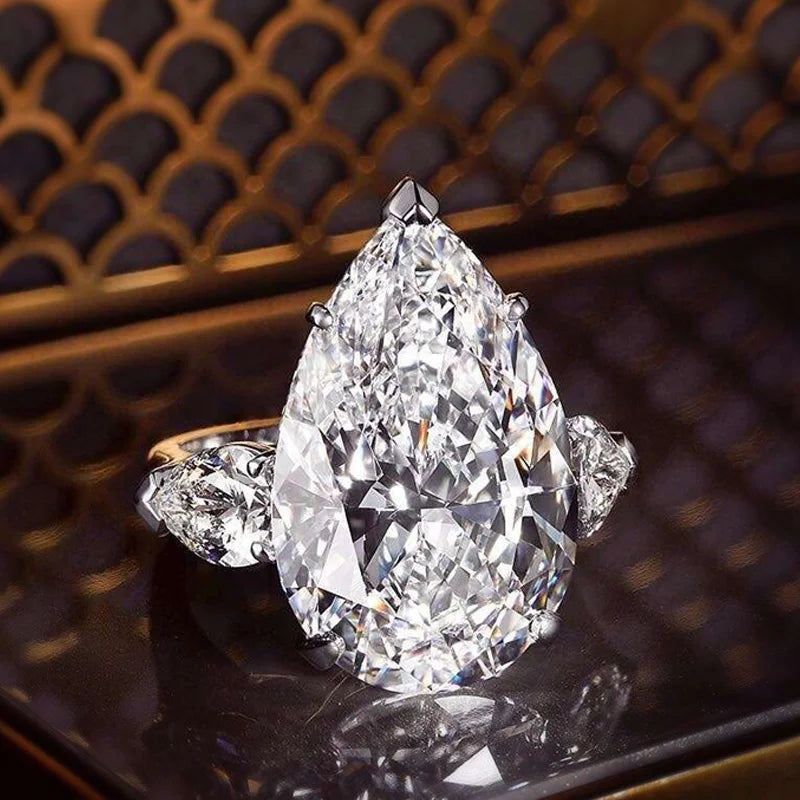 Teardrop Cubic Zirconia Occasion Ring