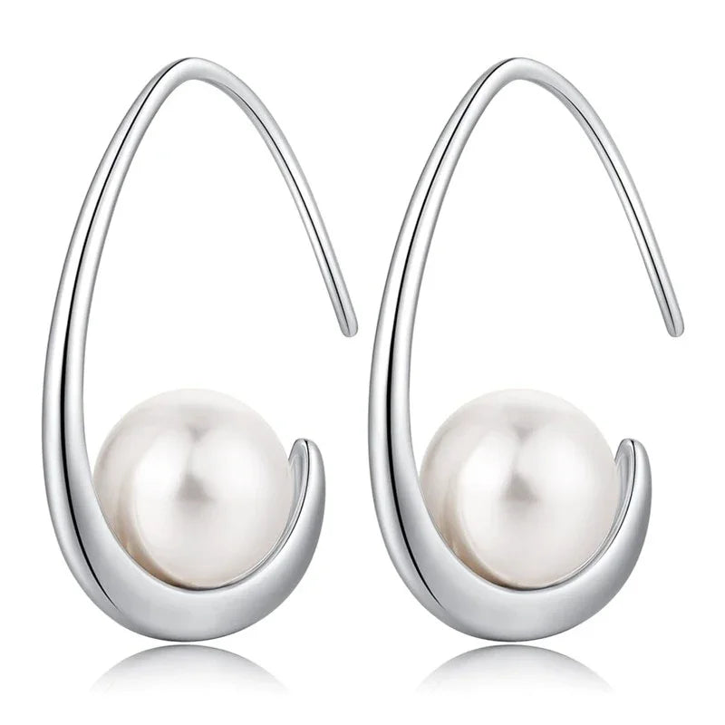 Imitation Pearl Elegant Drop Earrings