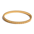 Cubic Zirconia Statement Bangle | Gold & Silver-Tone