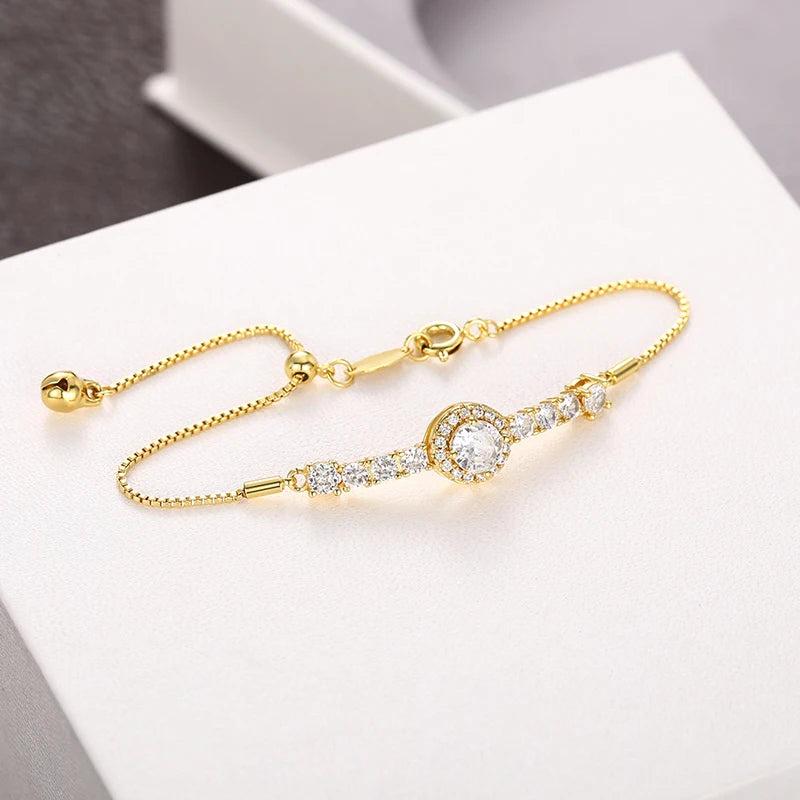 Adjustable Cubic Zirconia Bracelet