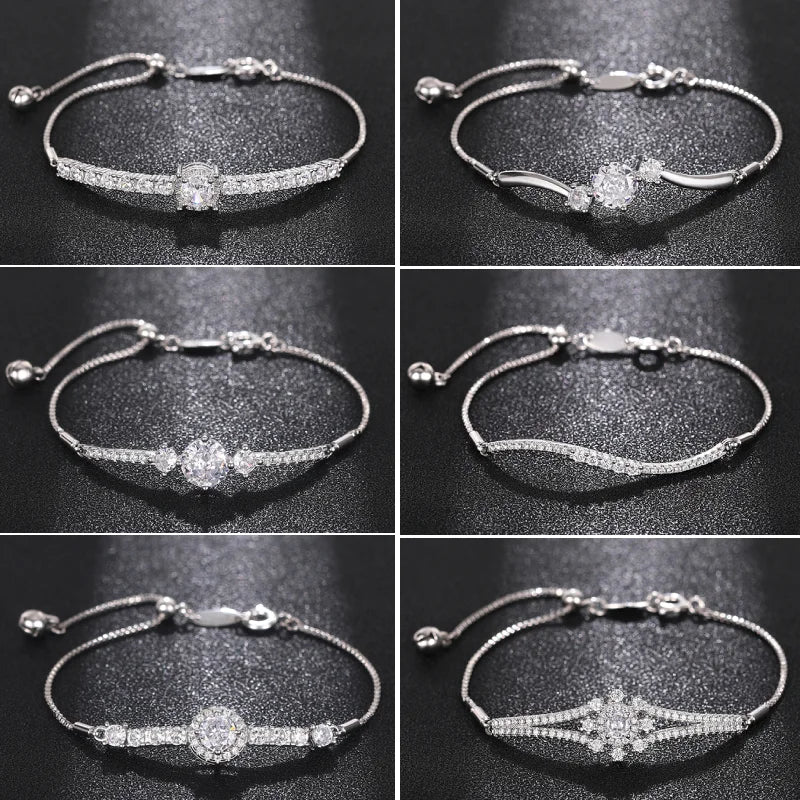 Adjustable Cubic Zirconia Bracelet