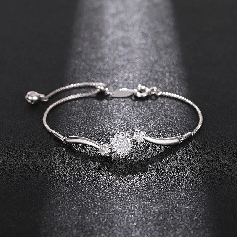 Adjustable Cubic Zirconia Bracelet