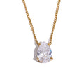 Teardrop Zirconia Necklace or Stud Earrings | Select Your Piece