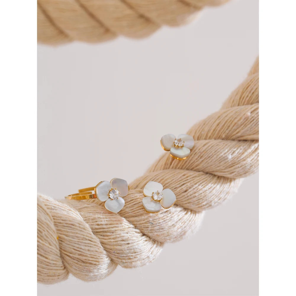 Shell Flower Jewelry | Separates or Complete Set