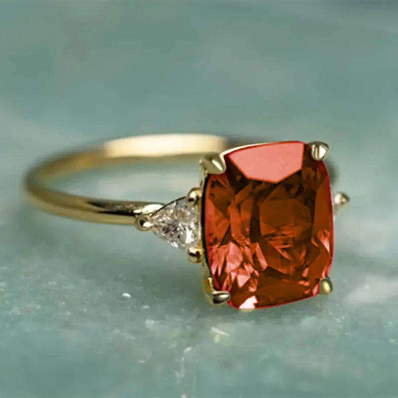 Brilliant Cubic Zirconia Ring | Four Colors