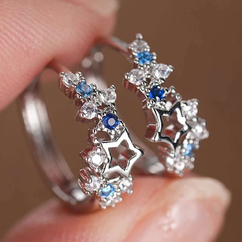 Star Hoop Earrings | Modern Chic