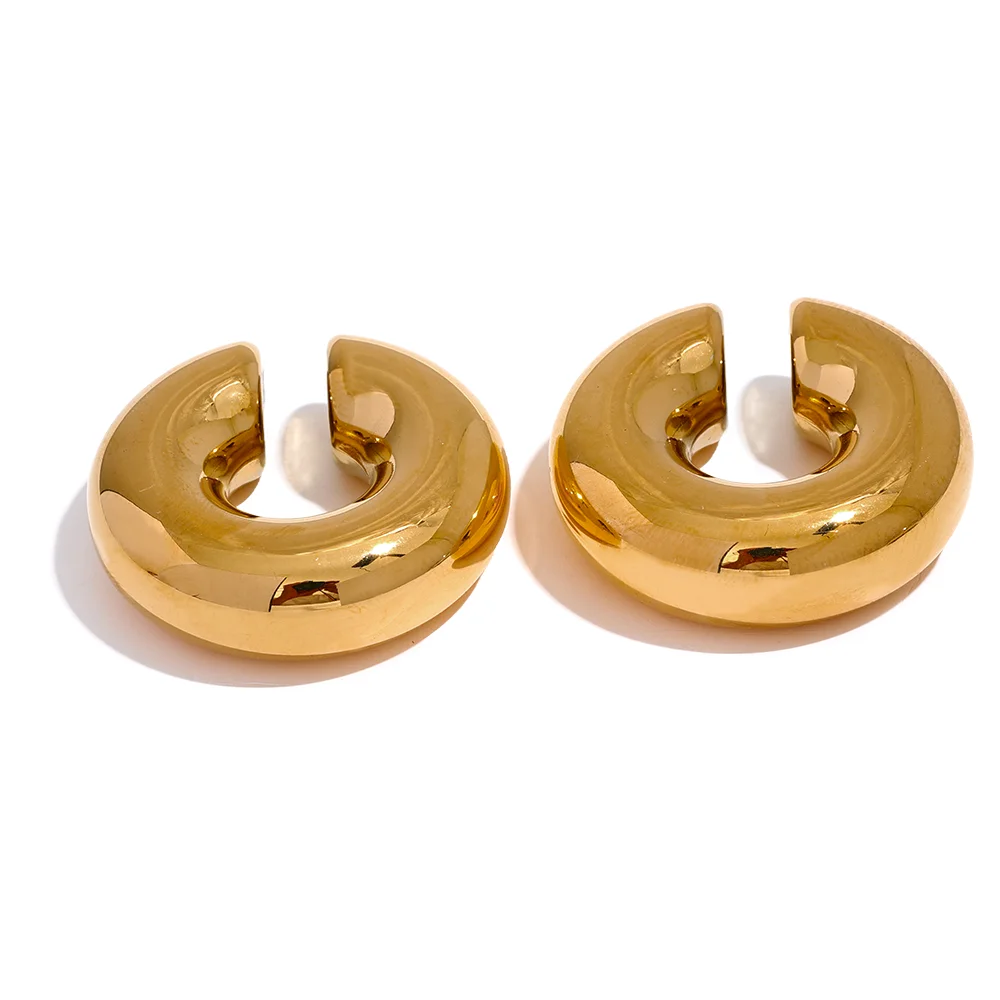 Chunky Non-Pierced Ear Cuff | Gold & Silver-Tone