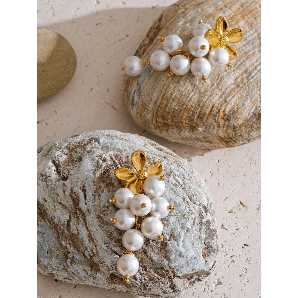 Layered Pearl-Accent Necklace or Earrings | Choose Your Design
