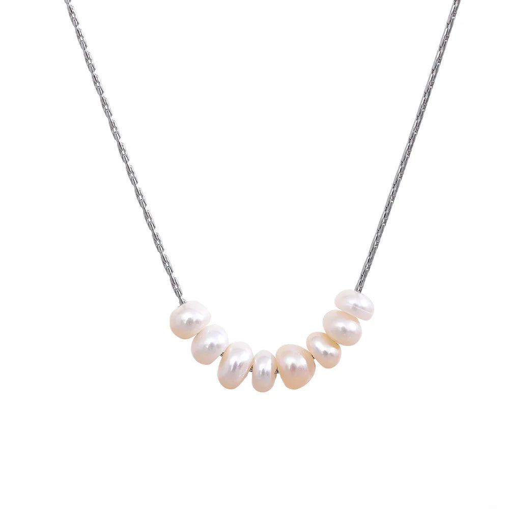 Pearl-Accent Minimalist Necklace | Choice of Designs