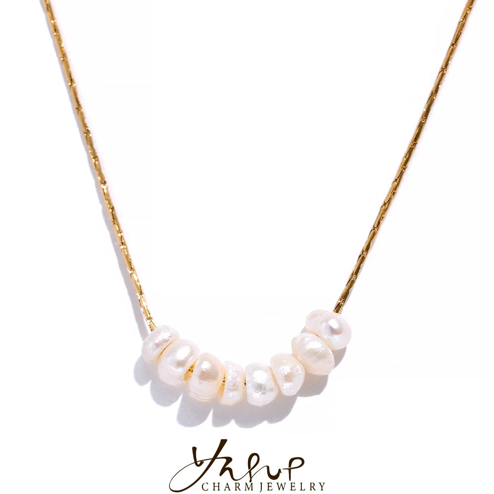 Pearl-Accent Minimalist Necklace | Choice of Designs