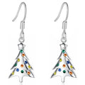 Multicolor Christmas Tree Dangle Earrings