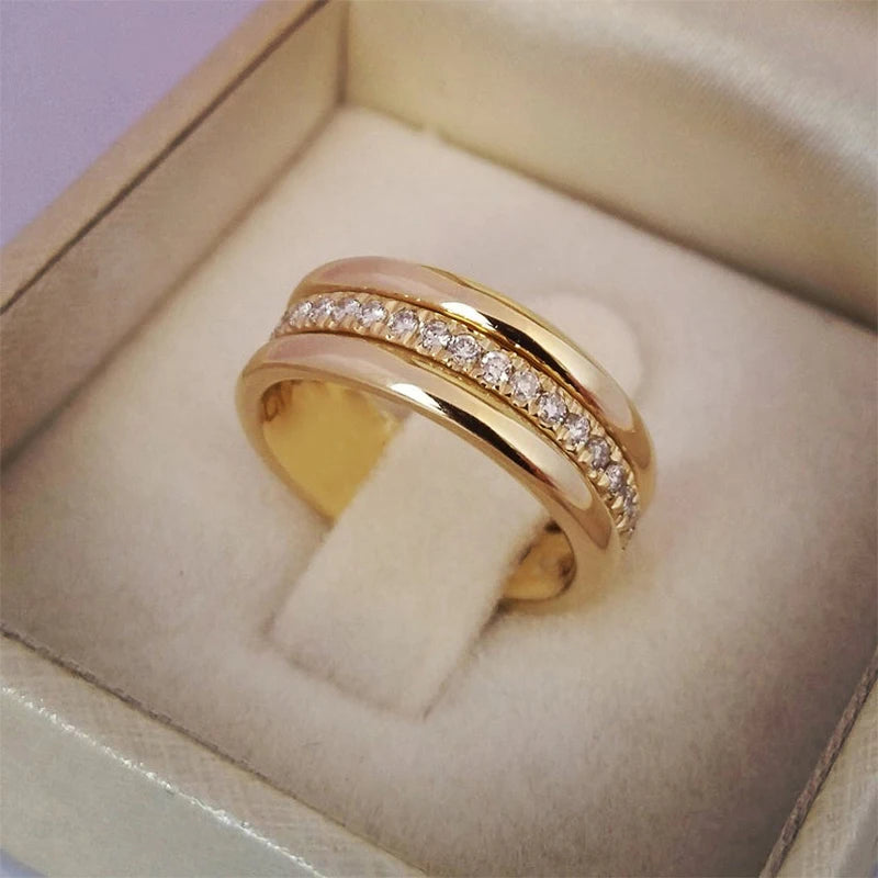 Marquise Cubic Zirconia Geometric Ring