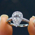 Teardrop Cubic Zirconia Occasion Ring
