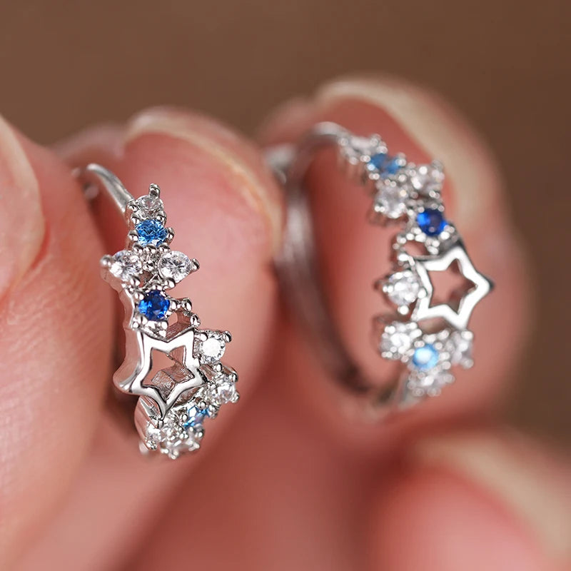 Star Hoop Earrings | Modern Chic