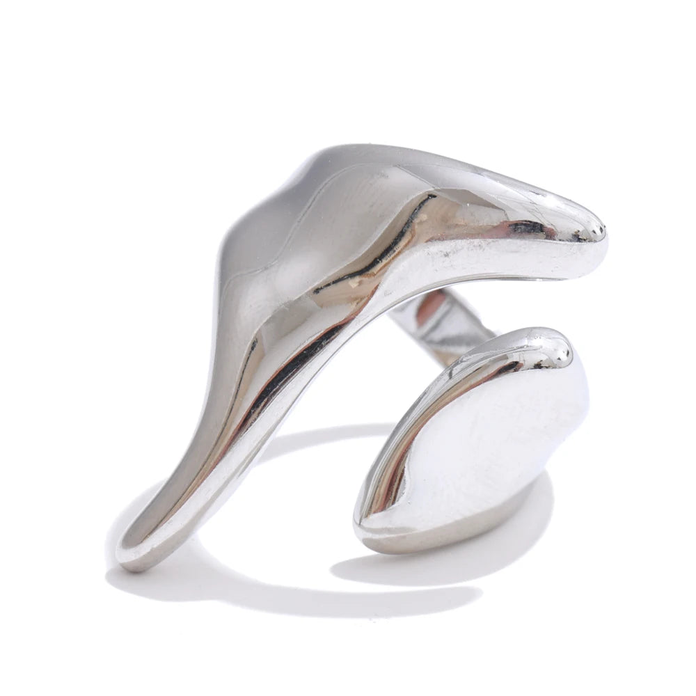 Adjustable Geometric Statement Ring | Gold & Silver-Tone