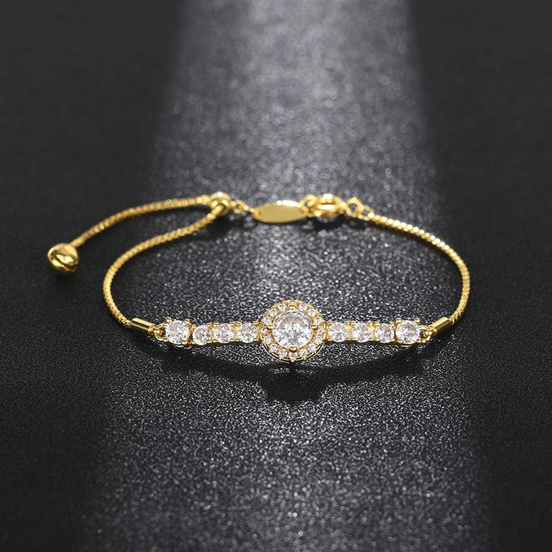 Adjustable Cubic Zirconia Bracelet