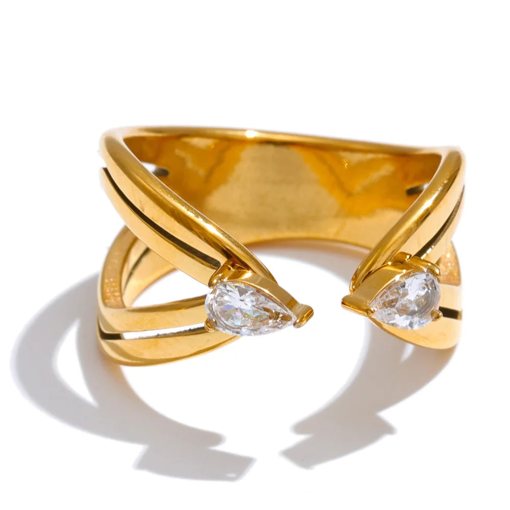 Layered Openwork Zirconia Ring | Choice of Designs