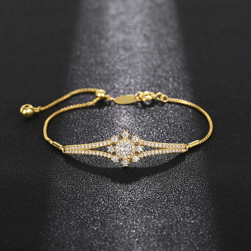 Adjustable Cubic Zirconia Bracelet