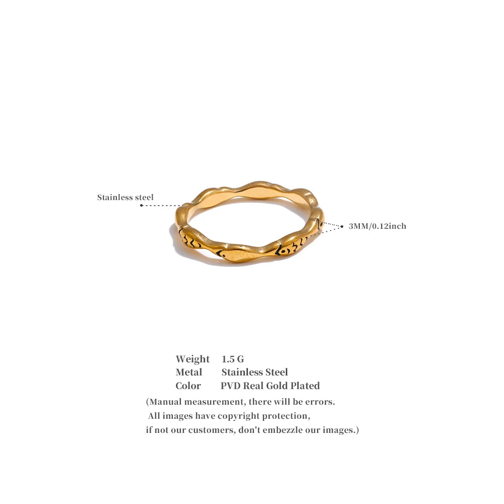 Minimalist Fish Ring | Gold & Silver-Tone