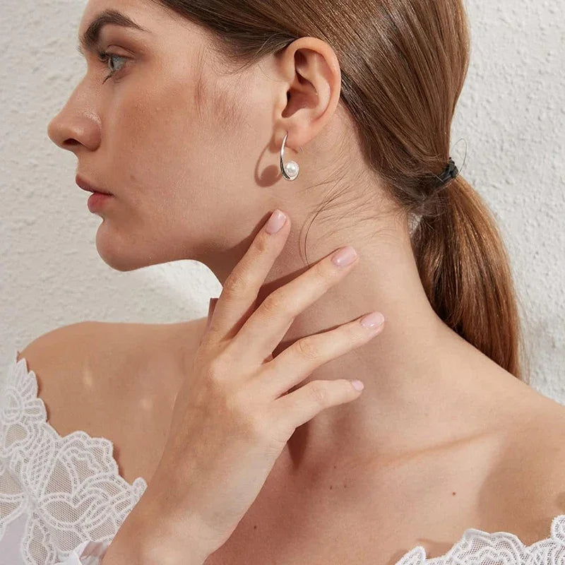 Imitation Pearl Elegant Drop Earrings
