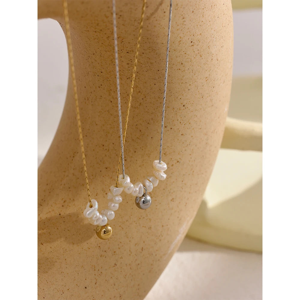 Pearl-Accent Minimalist Necklace | Choice of Designs