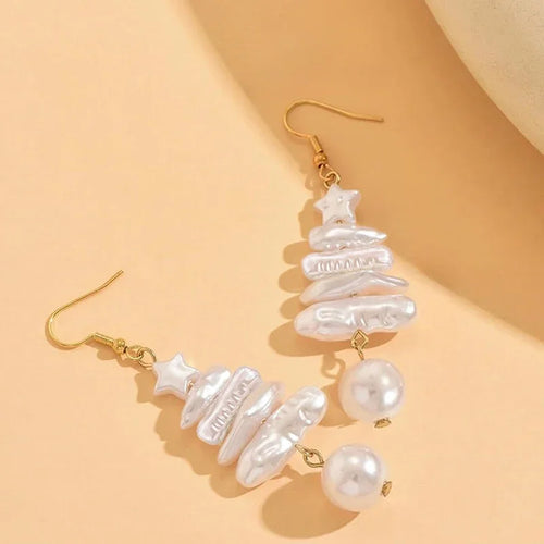 Christmas Tree Drop Earrings | Festive Design