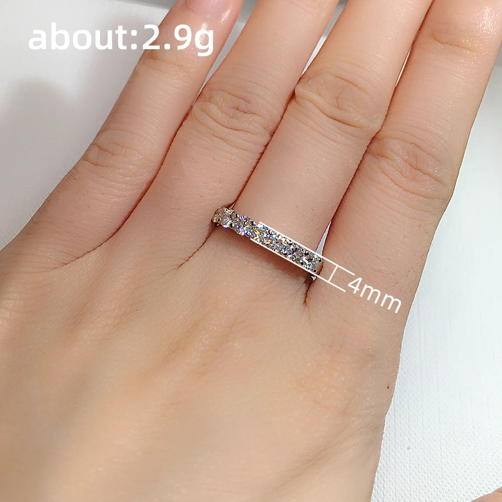 Classic Cubic Zirconia Band | Silver-Tone