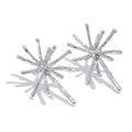Textured Firework Stud Earrings | Gold & Silver-Tone
