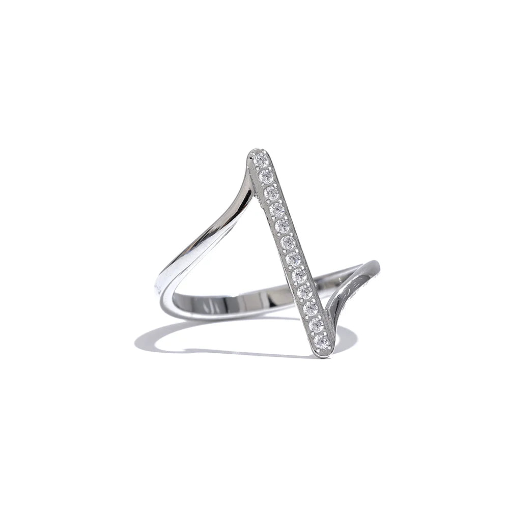 Twisted Zirconia Ring | Gold & Silver-Tone