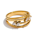 Layered Openwork Zirconia Ring | Choice of Designs