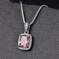 Multicolor Cubic Zirconia Pendant Necklace | Elegant Sparkle