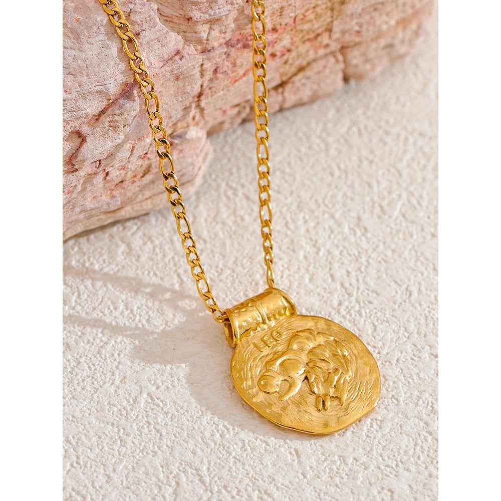 Zodiac Constellation Pendant Necklace | 12 Signs