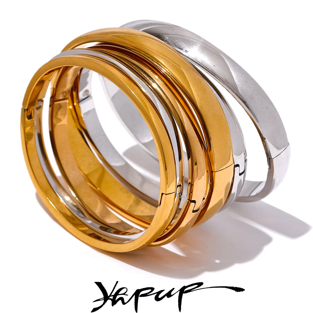 Smooth Minimalist Stainless Steel Bangle | Choice of Designs
